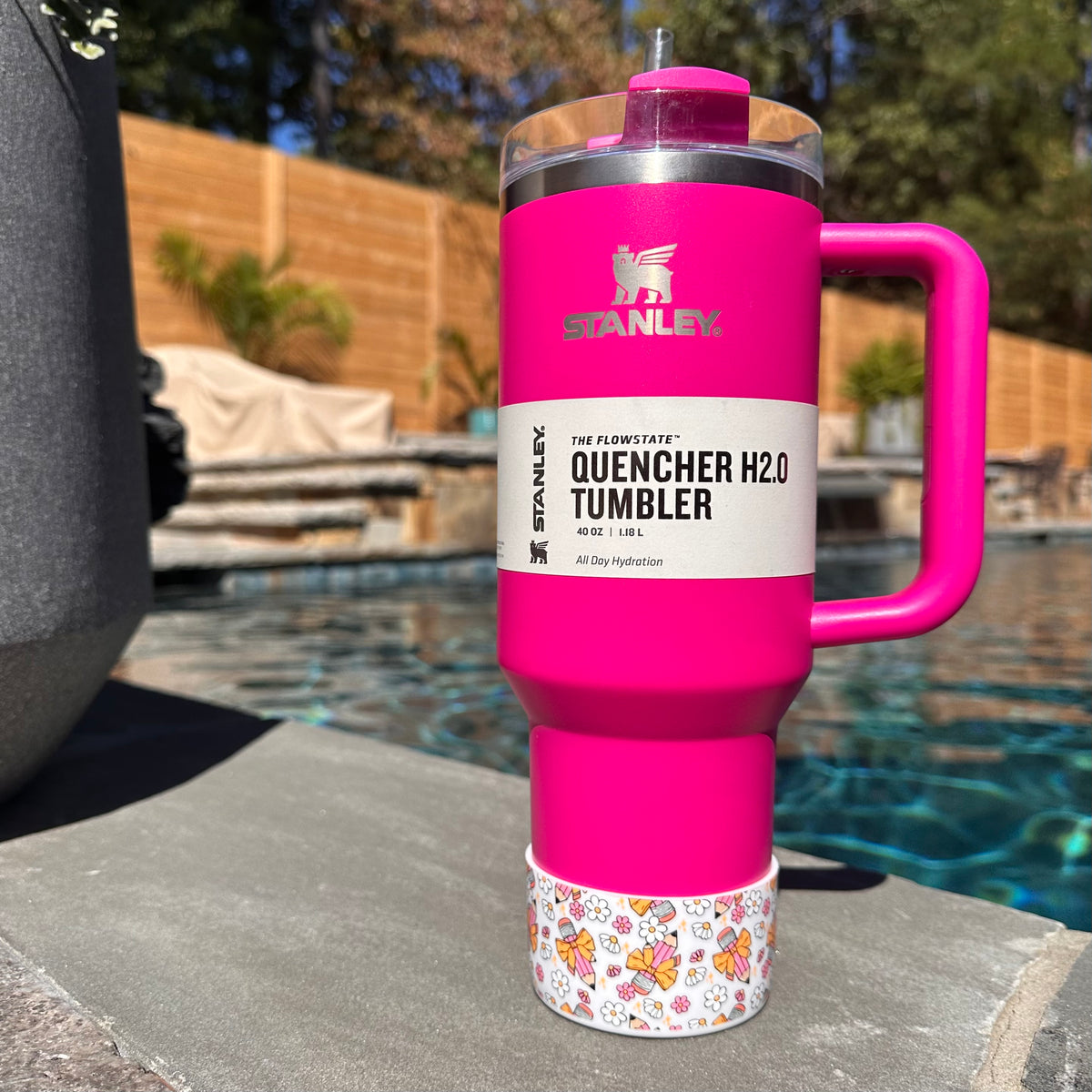 PENCIL Coquette (BOW) Printed Silicone Boots for Tumblers