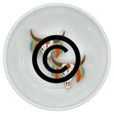 S-849 Turquoise/Rust Boho Bull Skull (Copyrighted) Silicone Buddy EXCLUSIVE