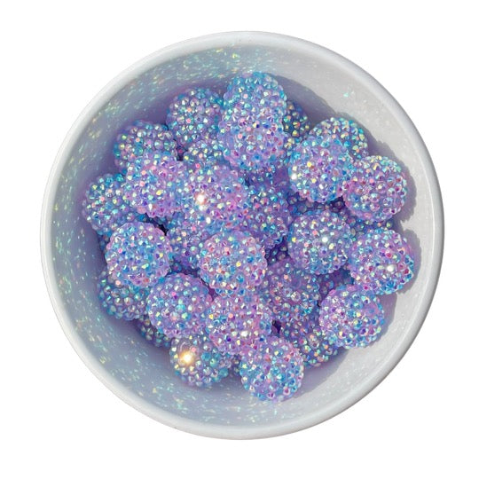 Shades of Purple 20mm Bubblegum Beads