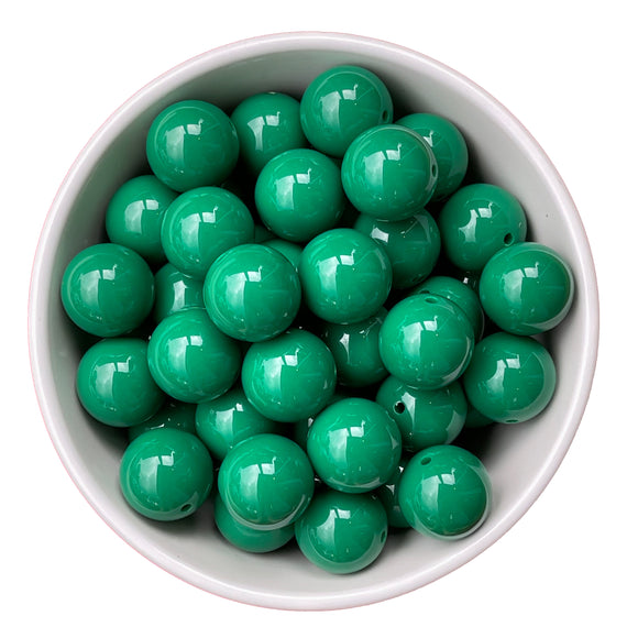 Shades of Green 20mm Bubblegum Beads