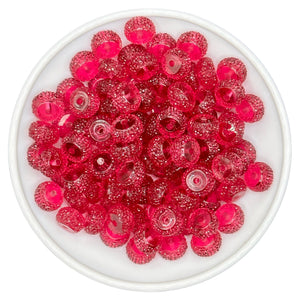 Pink Plum Pave Spacer 12mm