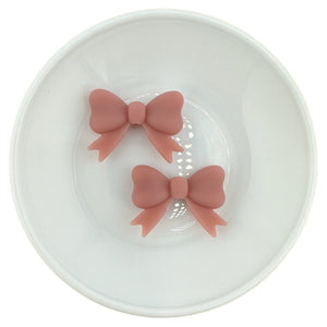 Dusty Pink Bow w/ Tails Silicone Buddy EXCLUSIVE