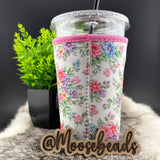 Saved By His Grace Reuseable Iced Coffee Cup Sleeve (Koozie) EXCLUSIVE