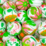 15-109 Spring Vibes Floral Silicone Bead 15mm