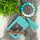 Turquoise Beaded Wristlet Keychain