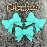 JUMBO-1 5th Avenue Blue JUMBO Bow w/ Tails Silicone Focal EXCLUSIVE