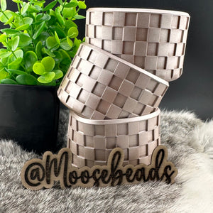 Metallic ROSE Gold Checkered Silicone Tumbler Boot