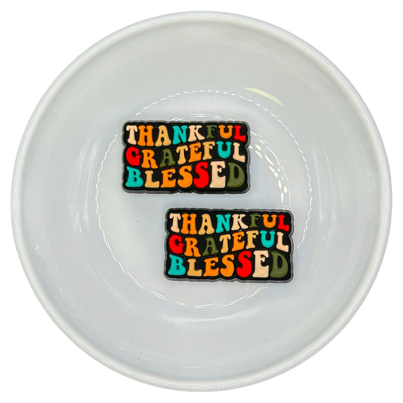 S-109 Thankful, Grateful, Blessed Silicone Buddy EXCLUSIVE