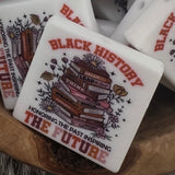 S-1296 Black History Honoring The Past Inspiring The Future Printed Silicone Focal EXCLUSIVE (2 Pack)