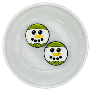 S-630 Snowman Head w/ Green Hat Silicone Buddy