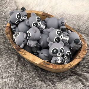 S-1019 Rascal the 3D Raccoon Silicone Focal EXCLUSIVE