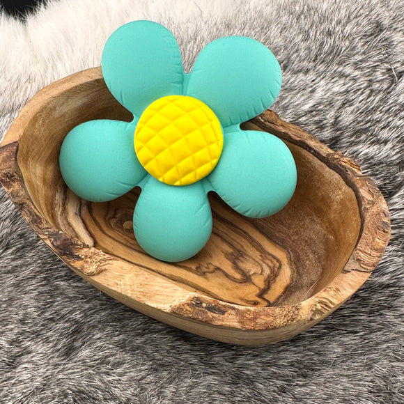 Turquoise Flower Beach Bag Bit