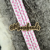 Pink Paw Print 40oz Plastic Straw