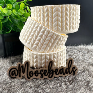 Coconut Milk Cable Knit Sweater Silicone Boots for Tumblers EXCLUSIVE