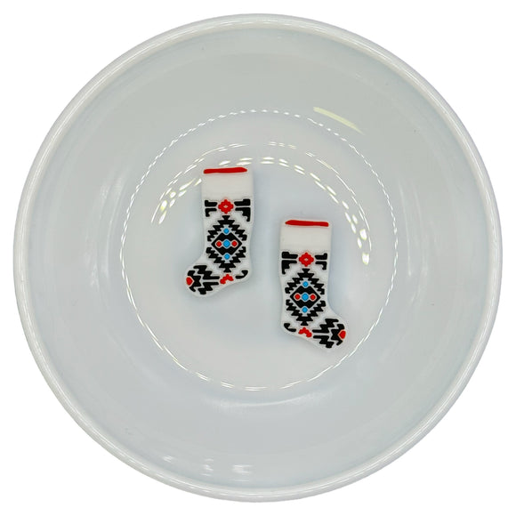 S-685 Black, Red & Turquoise Aztec Stocking Silicone Buddy EXCLUSIVE