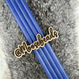 Color Changing Royal BLUE w/ Glitter to Clear w/ Glitter 40oz Plastic Straw (1 straw)