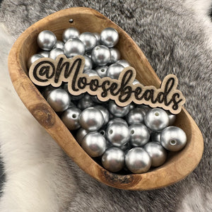 16mm Silver Pearl Beads