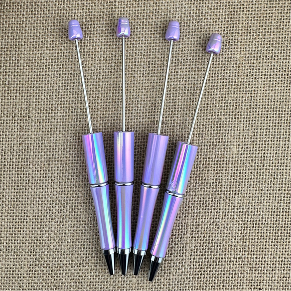 Lavender OPAL PLASTIC Beadable ink Pen