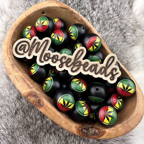 Rasta Pot Leaf Printed PMBB EXCLUSIVE