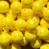15-105 Daffodil Yellow Shimmer 15mm Silicone Bead