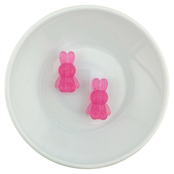 S-113 Hot Pink Jelly Bunny Silicone Buddy