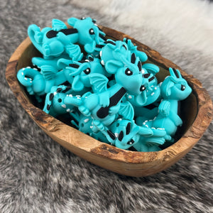 S-1125 Dylan the 3D Sea Serpent (Turquoise) Silicone Focal EXCLUSIVE