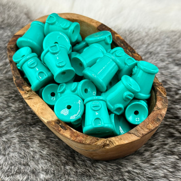 Turquoise Bubblegum Machine Base (Fits 15mm beads)
