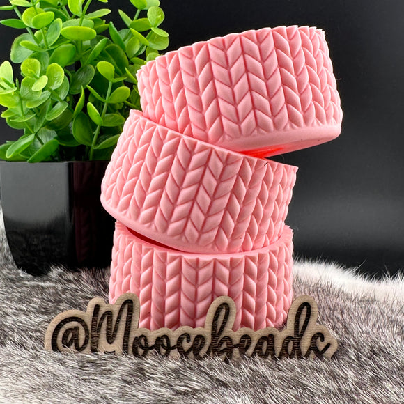 Coquette Pink Cable Knit Sweater Silicone Boots for Tumblers EXCLUSIVE