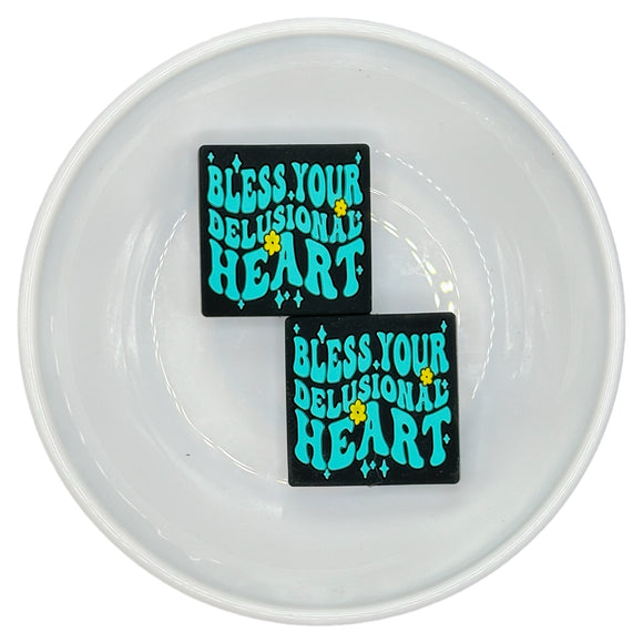 S-63 Turquoise BLESS YOUR HEART Silicone Buddy EXCLUSIVE