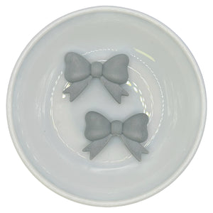 Gray Bow w/ Tails Silicone Buddy EXCLUSIVE