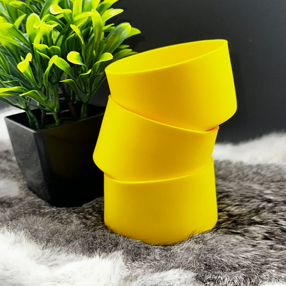 Neon Yellow Silicone Boots for Tumblers EXCLUSIVE