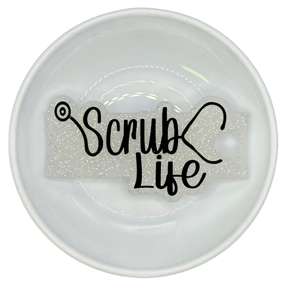 Glitter Scrub Life 40oz Silicone Tumbler Tag Exclusive