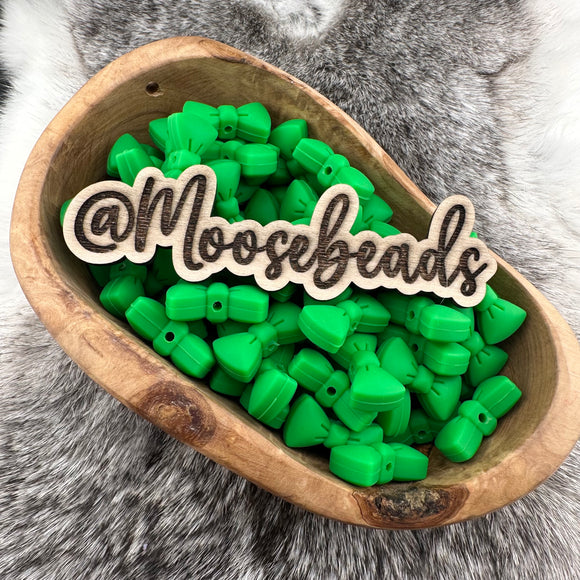 SMALL-26 Lucky Green Small BOW Silicone Buddy EXCLUSIVE