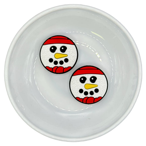 S-631 Snowman Head w/ Red Hat Silicone Buddy