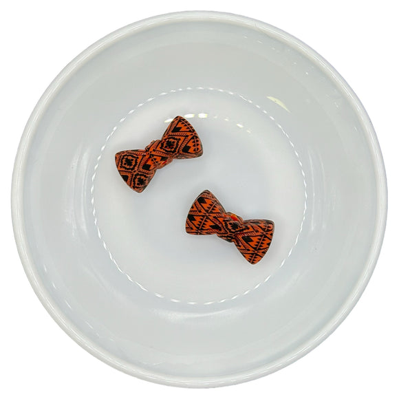 S-915 Rust Western Print Print BOW Silicone Buddy EXCLUSIVE