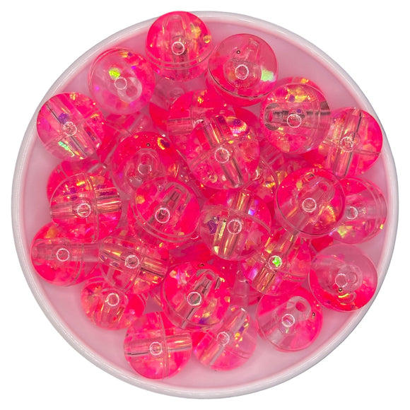 Hot Pink Water Bead 18mm