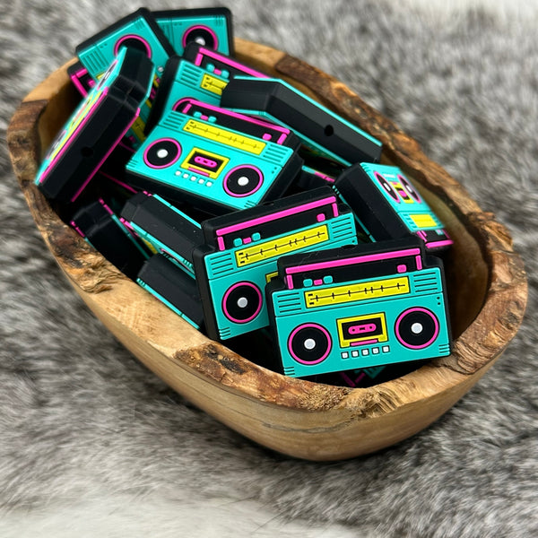 S-1018 Boombox (Part of The Retro Collection) Silicone Focal