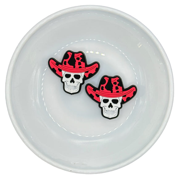 HOT PINK/BLACK COWBOY HAT SKULL Silicone Buddy EXCLUSIVE
