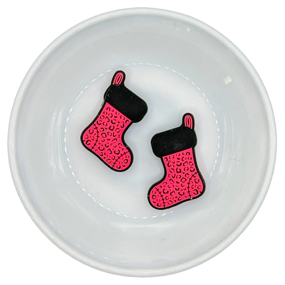 S-584 Hot Pink Leopard Stocking Silicone Buddy EXCLUSIVE