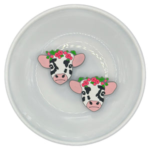 S-92 Black Flower Cow Silicone Buddy EXCLUSIVE