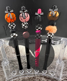 S-1098 Black Coquette 3D Pumpkin Silicone Focal EXCLUSIVE