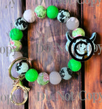 S-553 LIME/PINK Boho Bull Skull (Copyrighted ) Silicone Buddy EXCLUSIVE