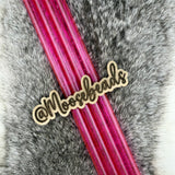 Hot Pink Glitter 40oz Plastic Straw (1 straw)