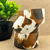 Multi-Color Cowhide Printed Silicone Boots for Tumblers