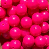 15-107 Fuscia Pink Shimmer 15mm Silicone Bead