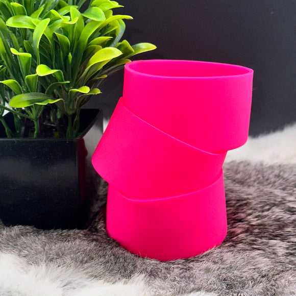 Neon Hot Pink Silicone Boots for Tumblers EXCLUSIVE