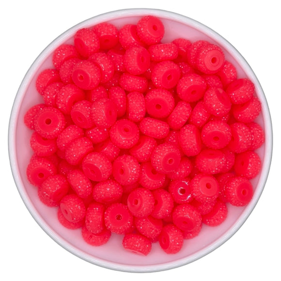 Watermelon Pink Pave Spacer 12mm