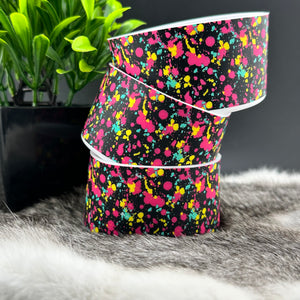 Neon Splatter (Part of the Retro Collection) Printed Silicone Boots for Tumblers EXCLUSIVE