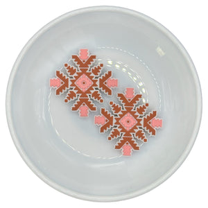 H-58 Pink Aztec Snowflake Silicone Buddy EXCLUSIVE