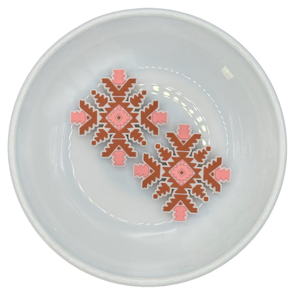 S-678 Pink Aztec Snowflake Silicone Buddy EXCLUSIVE